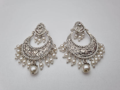 Sitara Silver Chandbali